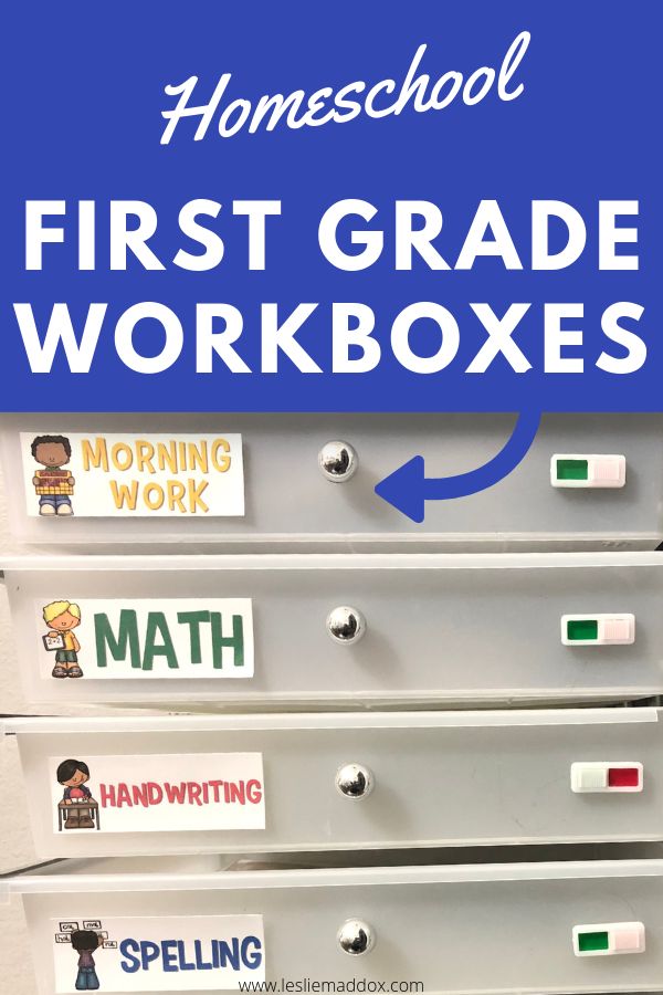 the first grade workboxes are organized with labels and magnets