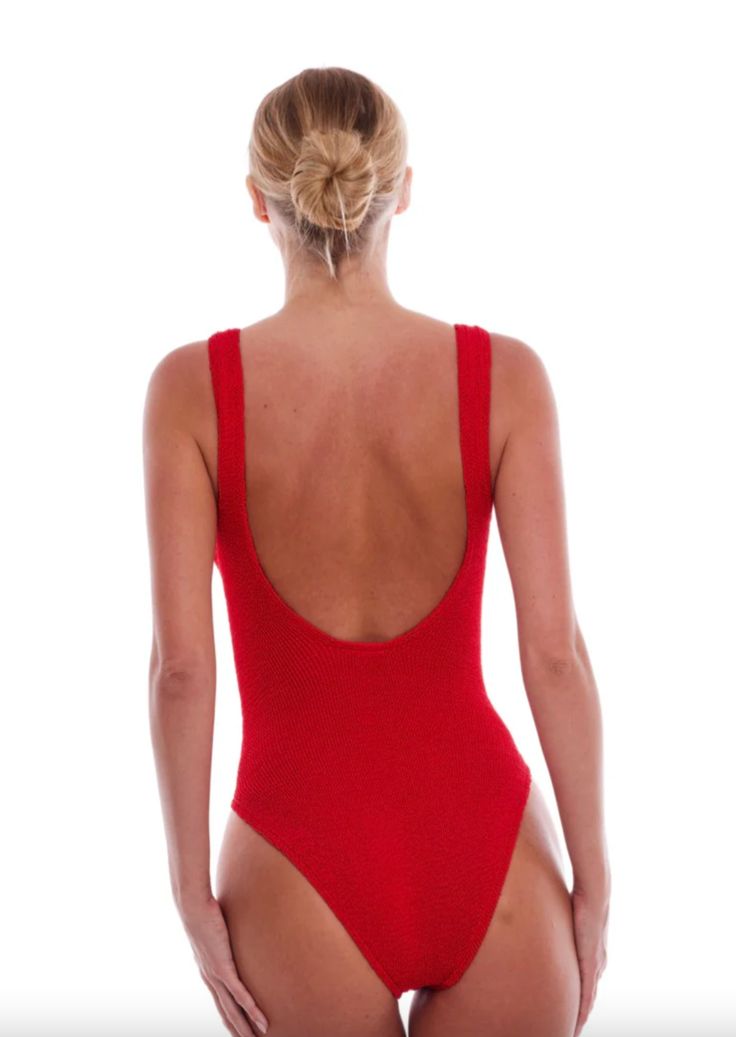 Love and Bikinis, one size, one piece. Red Stretch One-piece Swimsuit, Red Stretch One Piece With Lined Body, Red Stretch Backless Swimwear, Red Stretch One-piece With Lined Body, Red Fitted One-piece Swimsuit For Pool, Fitted Red One-piece Swimsuit For Pool, Red Stretch One-piece Swimsuit For Beach, Red Sleeveless One-piece Swimsuit, Red Stretch Bodysuit For Poolside