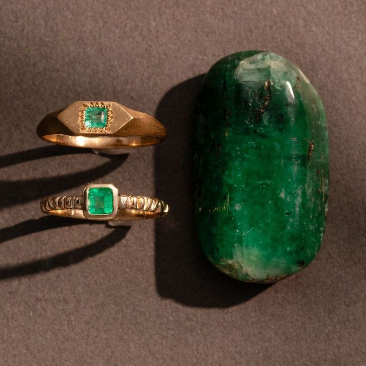 Echoing ancient love. Unearth lush verdant hues of May. Shop the birthstone collection now. Link in the bio.

#birthstonejewellery #colombianemerald #heartchakra Emerald Birthstone, Peridot Jewelry, Rock Jewelry, Green Collection, Ring Emerald, Colombian Emeralds, May Birthstone, Solid Gold Rings, Solid Gold Jewelry