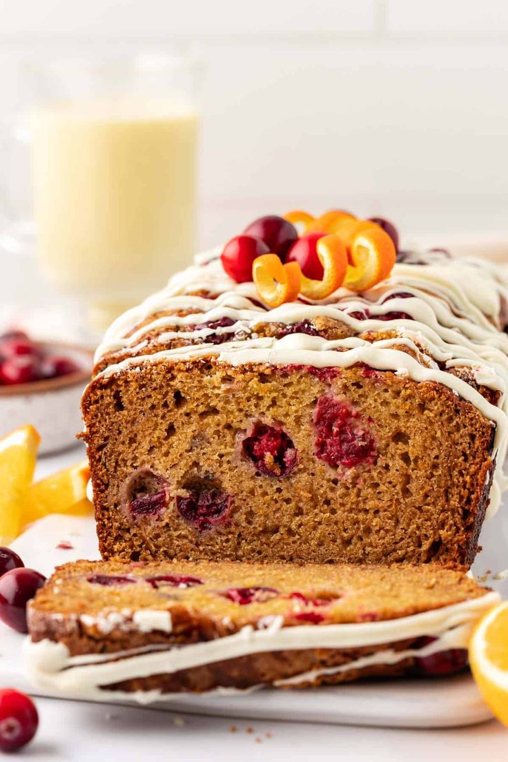 Cranberry Eggnog Bread - Build Your Bite