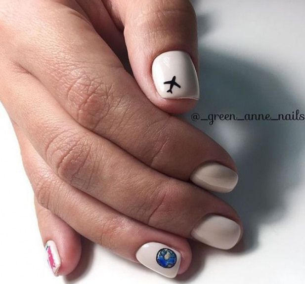 Vacation Nail Art, Summer Vacation Nails, Diy Nail Art Tools, Vacation Nails, Trendy Nail Art, Fancy Nails, Creative Nails, Best Acrylic Nails, Diy Nails