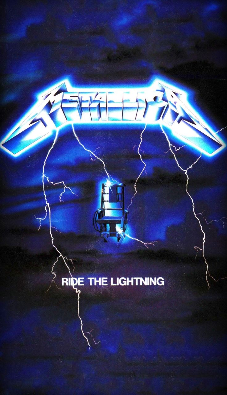 metallic ride the lightning album cover