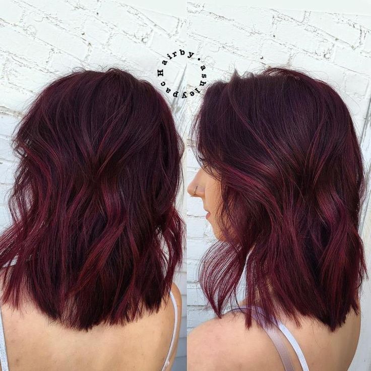 Burgundy Hair Colors, Burgundy Hairstyles, Burgundy Hair With Highlights, Bob With Waves, Short Burgundy Hair, Deep Burgundy Hair, Dark Burgundy Hair, Burgundy Bob, Burgundy Hair Dye