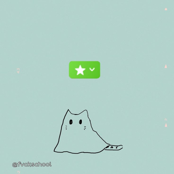 a cartoon cat is looking at a star on the screen that says, i love you