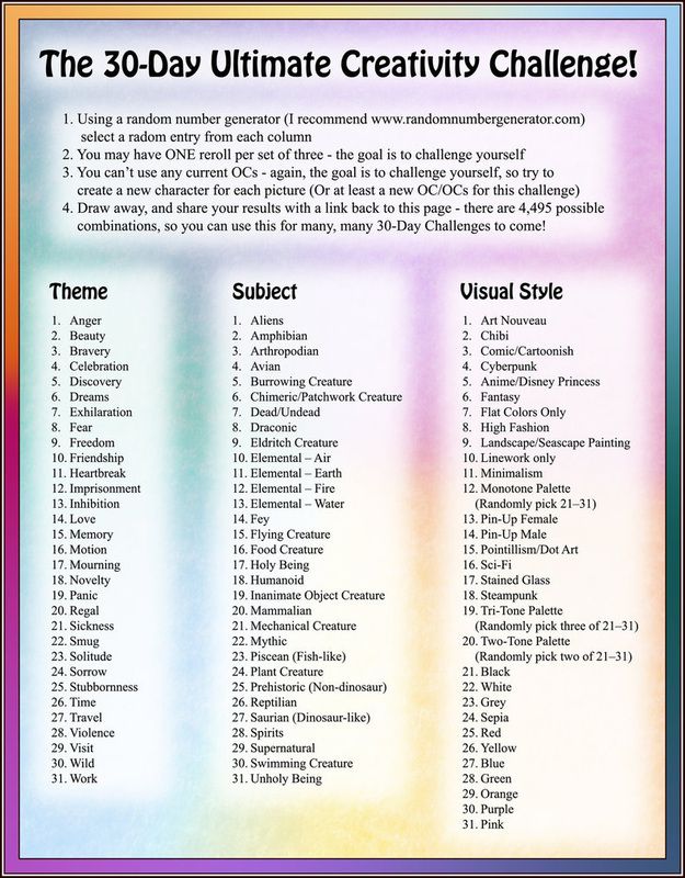 the 30 day ultimate creativity challenge