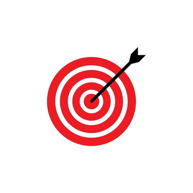 an arrow in the center of a target