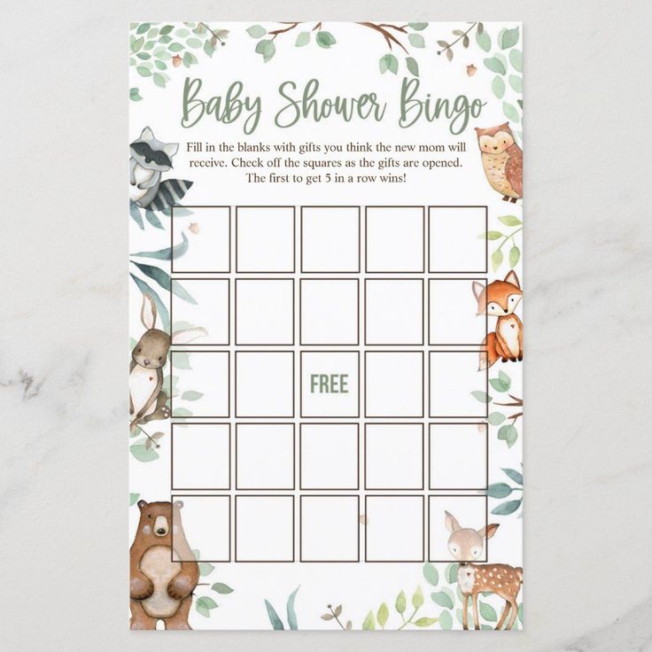 Struggling to find the perfect baby shower decor? Our editable templates for invitations, banners, games, and more make it easy! Woodland Baby Shower Bingo Cards Click to get started and create an unforgettable celebration. Discover now! Woodland Animal Baby Shower Theme, Woodsy Baby Showers, Woodland Creatures Baby Shower, Woodland Animals Theme, Forest Baby Showers, Animal Baby Shower Theme, Adventure Baby Shower, Baby Shower Table Decorations, Animals Baby Shower