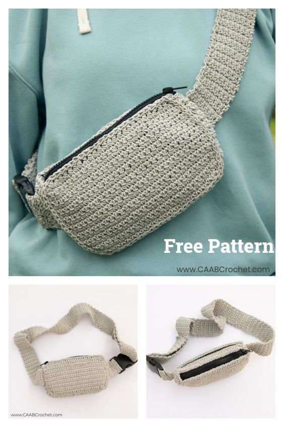 a crocheted purse is shown with instructions to make it look like an old bag