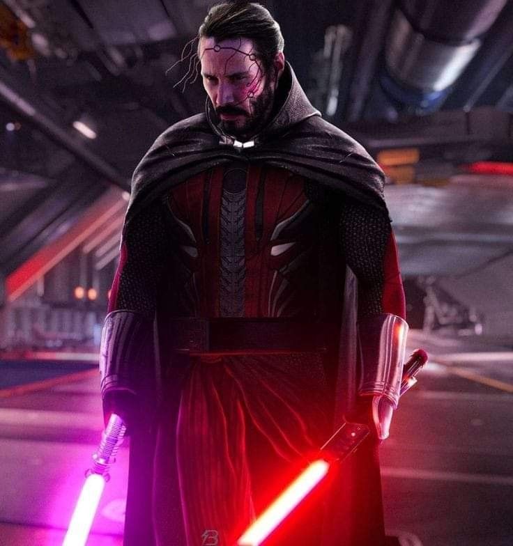 darth vader in star wars the old republic standing with lights on his chest