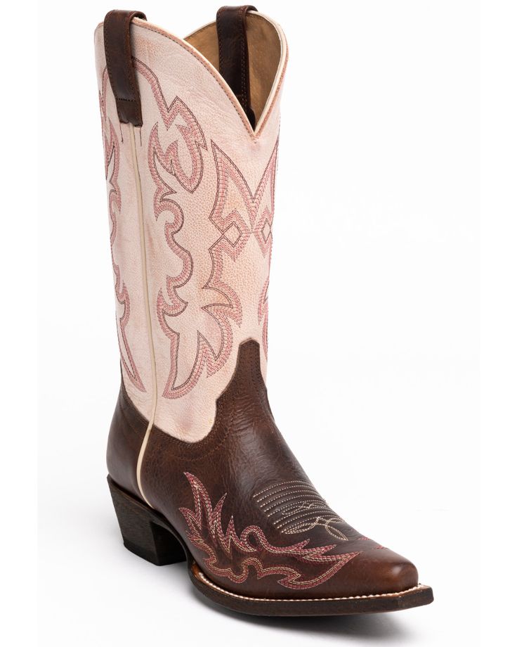 Shyanne Women's Aisley Western Boots - Snip Toe, Pink Fitted Almond Toe Boots For Ranch, Fitted Brown Western Mid-calf Boots, Fitted Western Heeled Boots With Closed Toe, Fitted Work Boots With Reinforced Snip Toe, Brown Fitted Mid-calf Boots, Fitted Brown Mid-calf Boots, Fitted Mid-calf Brown Boots, Wide Calf Snip Toe Mid-calf Boots For Rodeo, Wide Calf Mid-calf Boots With Snip Toe For Rodeo