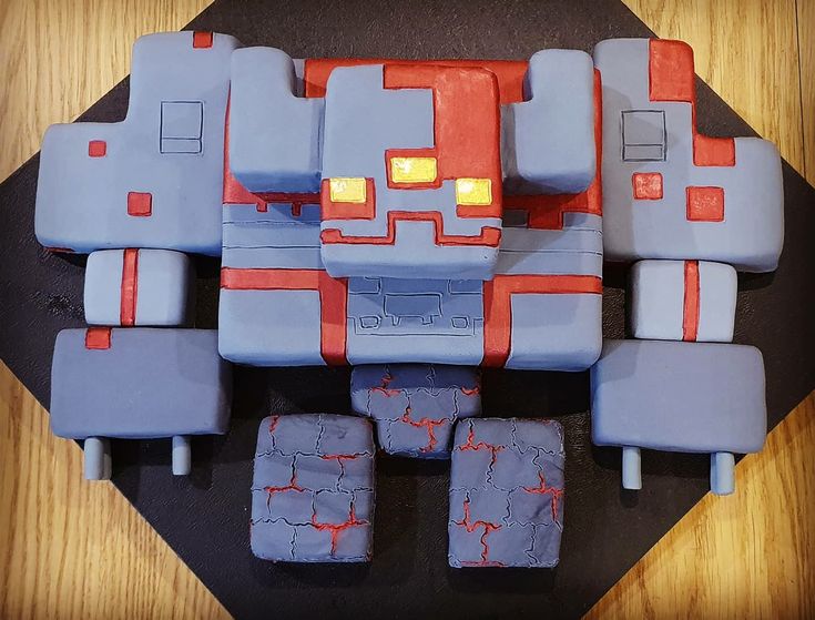 Minecraft Dungeons Redstone Monstrosity Cake Minecraft Dungeons Birthday Party, Minecraft Dungeons Cake, Bee Minecraft, Trex Party, Minecraft Birthday Cake, Minecraft Dungeons, Leo Birthday, Kids Birthday Themes, Minecraft Birthday