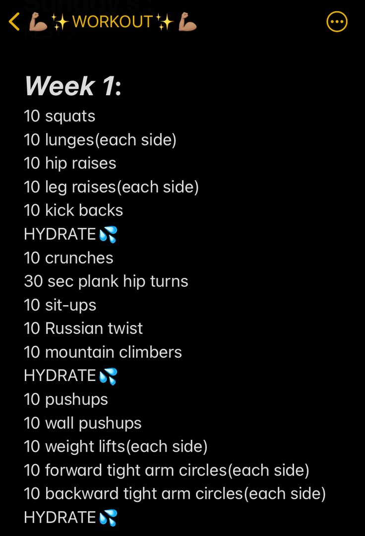 the workout plan is displayed in this screenshote screen shot, which shows how to do