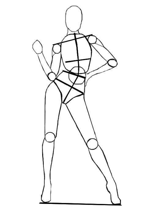 a drawing of a person standing with their arms crossed