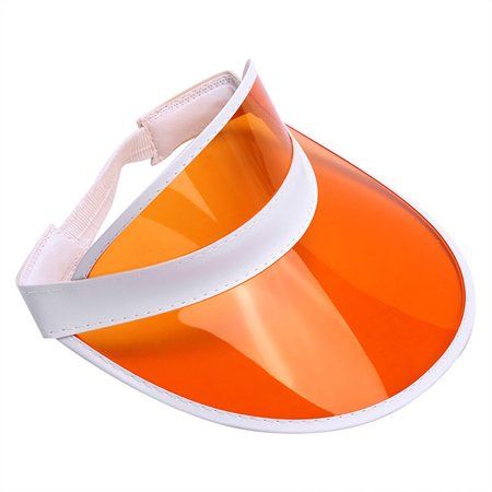 Grab yourself a throwback clear colored sun visor from Nicky Bigs Novelties and you'll be styling this summer. We have them in many colors to match whatever crazy outfit you're wearing. These hats has normal inside dimeter of approximately 7 inches but with the elastic headband will allow up to approximately 8 inches. (22-24 inch circumference). Sizing will vary slightly but these visors will fit most adult heads. Grab a group of friends and stock up on each color for the whole party. Take some