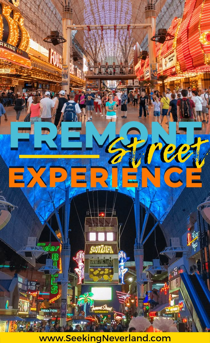 an advertisement for the fremont street experience