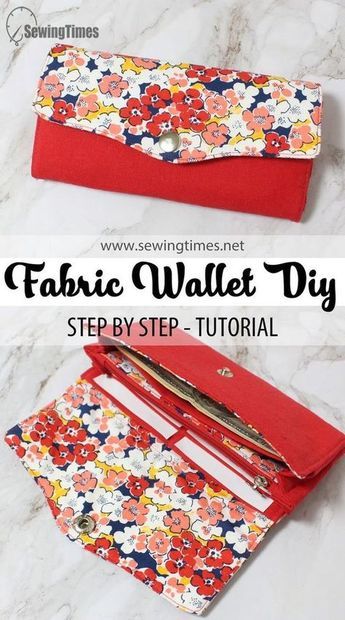 the fabric wallet diy step by step guide