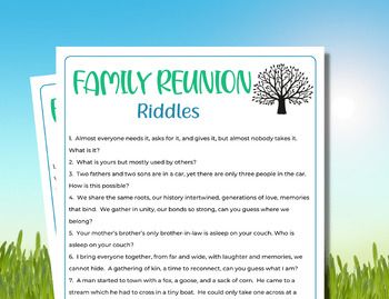 three family reunion riddles on the grass