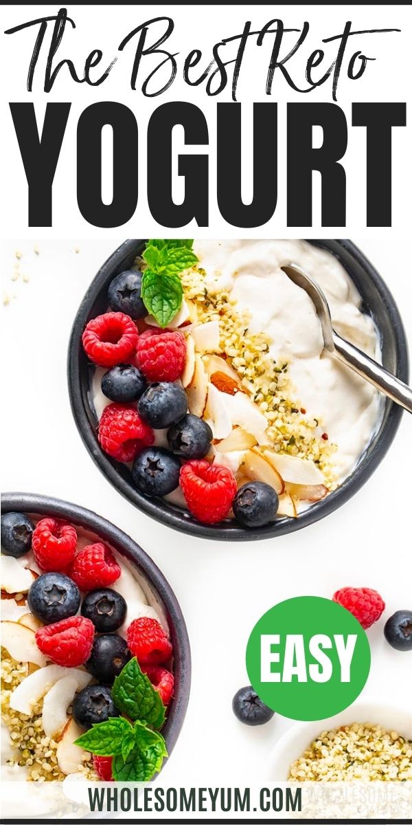 The Best Low Carb Keto Yogurt Recipe Low Carb Yogurt Toppings, Low Carb Breakfast Yogurt, Keto Yoghurt Breakfast, Keto Yoghurt Recipes, Keto With Greek Yogurt, Keto Dessert With Greek Yogurt, High Protein Low Carb Recipes Breakfast Greek Yogurt, Low Carb Yogurt Bowl, Keto Yogurt Bowl