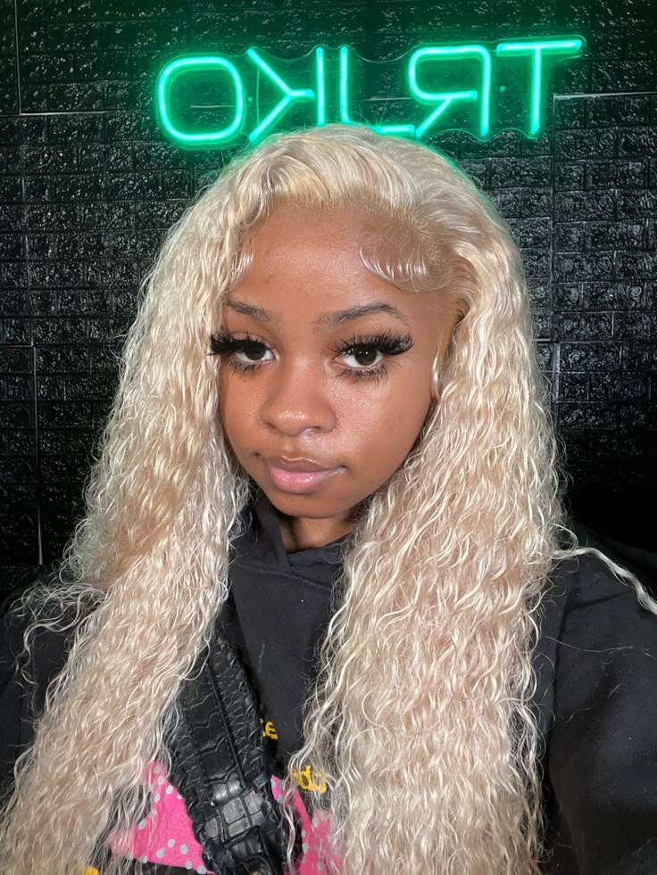 Blonde Wet And Wavy Wig Black Women, Curly Blond Hairstyles, 613 Deep Wave Wig Hairstyles, Blonde Water Wave Wig Black Women, Blonde Curly Wig Black Women, 613 Curly Wig Black Women, 613 Deepwave Frontal Wig, 613 Deep Wave Wig Black Women, Blonde Deep Wave Wig Black Women