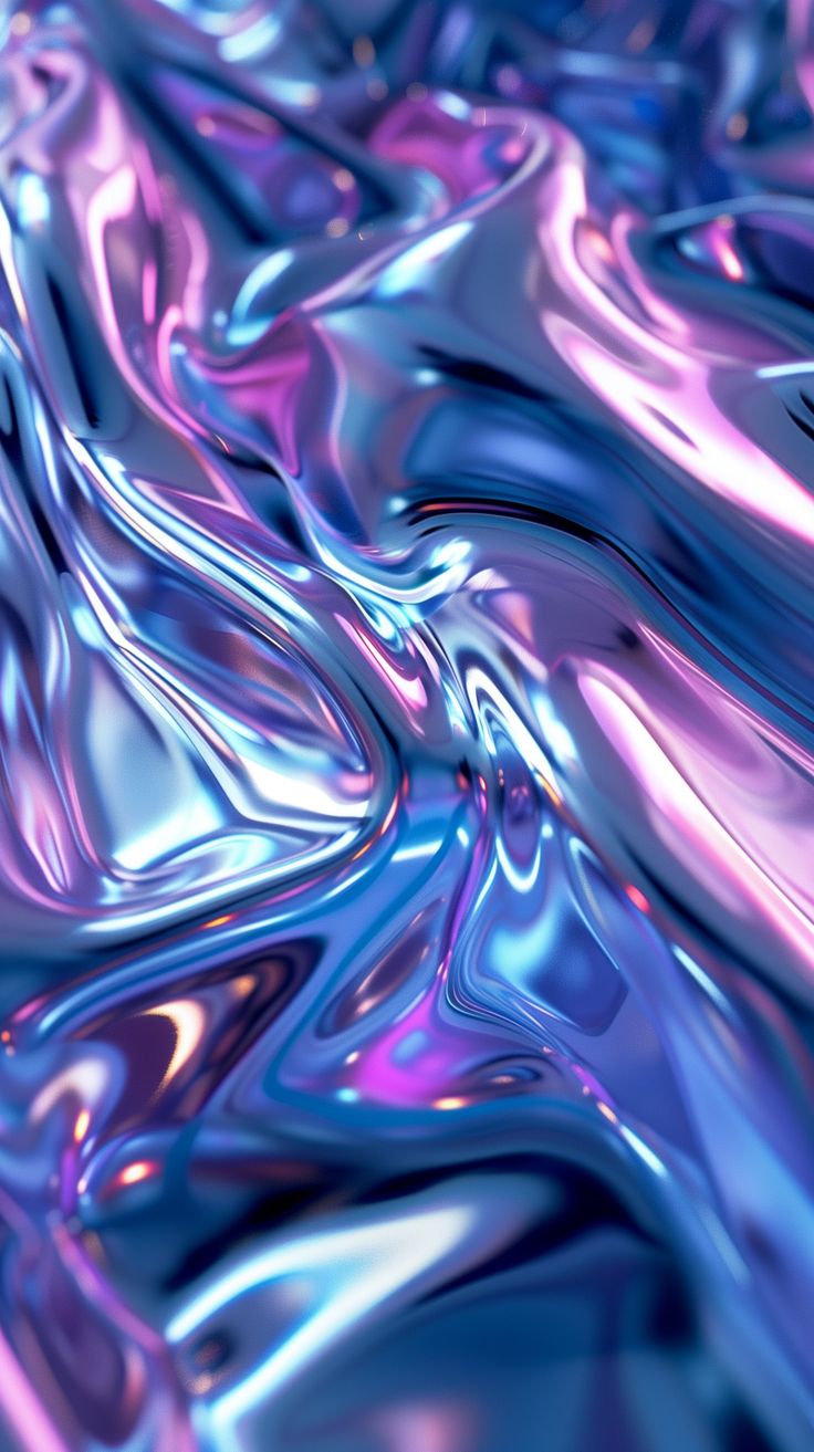 blue and purple liquid swirls on top of each other in an abstract design pattern