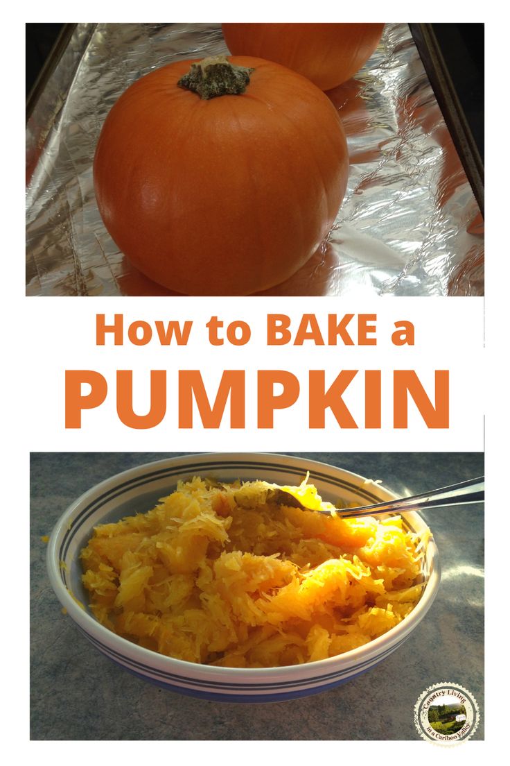 an image of how to bake a pumpkin