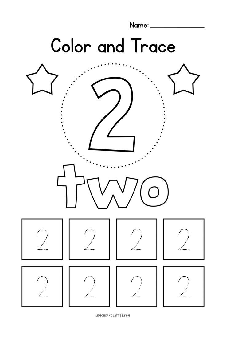 the number two worksheet for numbers 2 and 3 is shown in this image