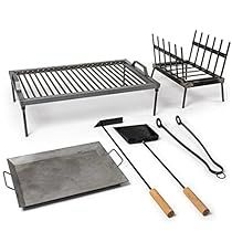 an assortment of cooking utensils and grilling pans