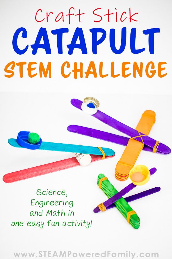 Stem Activities For Early Years, Catapult Stem Challenge, Stem Catapult, Stem For Preschoolers, Kids Engineering Projects, Build A Catapult, Catapult For Kids, Math And Physics, Popsicle Stick Catapult