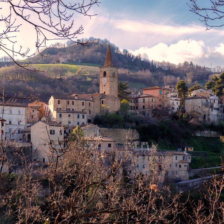 an old village on top of a hill