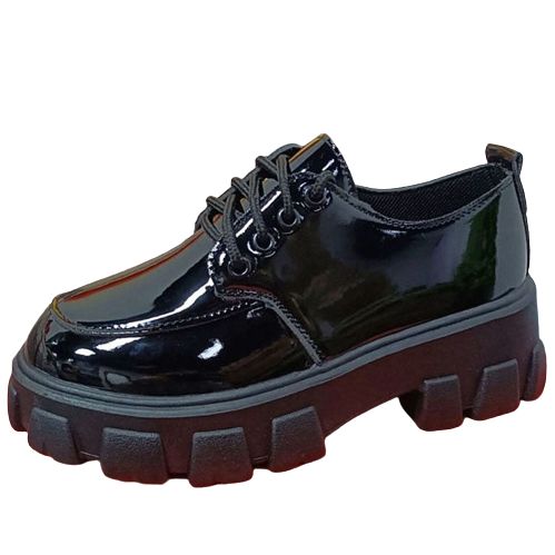 Dark Academia Brogue Shoes Cultivate a dark academia vibe with these cute and classic lace-up shoes with a slightly chunky platform sole. Available in a matte black or patent leather finish. Toe shape: Round. Material: Fake P.U. Leather. Size 35 36 37 38 39 USA Women's Size 4 5 6 7 8 Foot Length 22.5cm 23cm 23.5cm 24cm 24.5cm Patent Shoes, Leather Finish, Brogue Shoes, Chunky Platform, Dark Academia, Lace Up Shoes, Patent Leather, Matte Black, Size 4