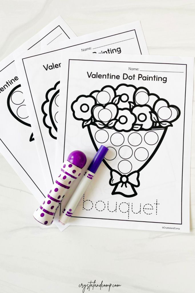 valentine's day printables for kids to color