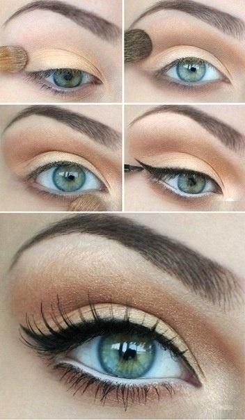 light, makes the eye look open. i'm seeing more and more water lining and i think i like it. Makeup Order, Make Up Tutorials, Makeup Tip, Smink Inspiration, Braut Make-up, Makijaż Smokey Eye, Makeup Hacks, Eye Makeup Tips, Natural Eyes