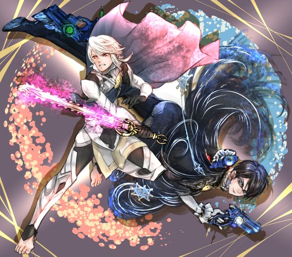 Corrin of Fire Emblem: If and Bayonetta - Super Smash Bros by てちとに Nintendo Characters, Fire Emblem Fates, Pokémon Master, Smash Brothers, Super Smash Brothers, Game Characters, Video Game Characters, Manga Pictures, Know Your Meme