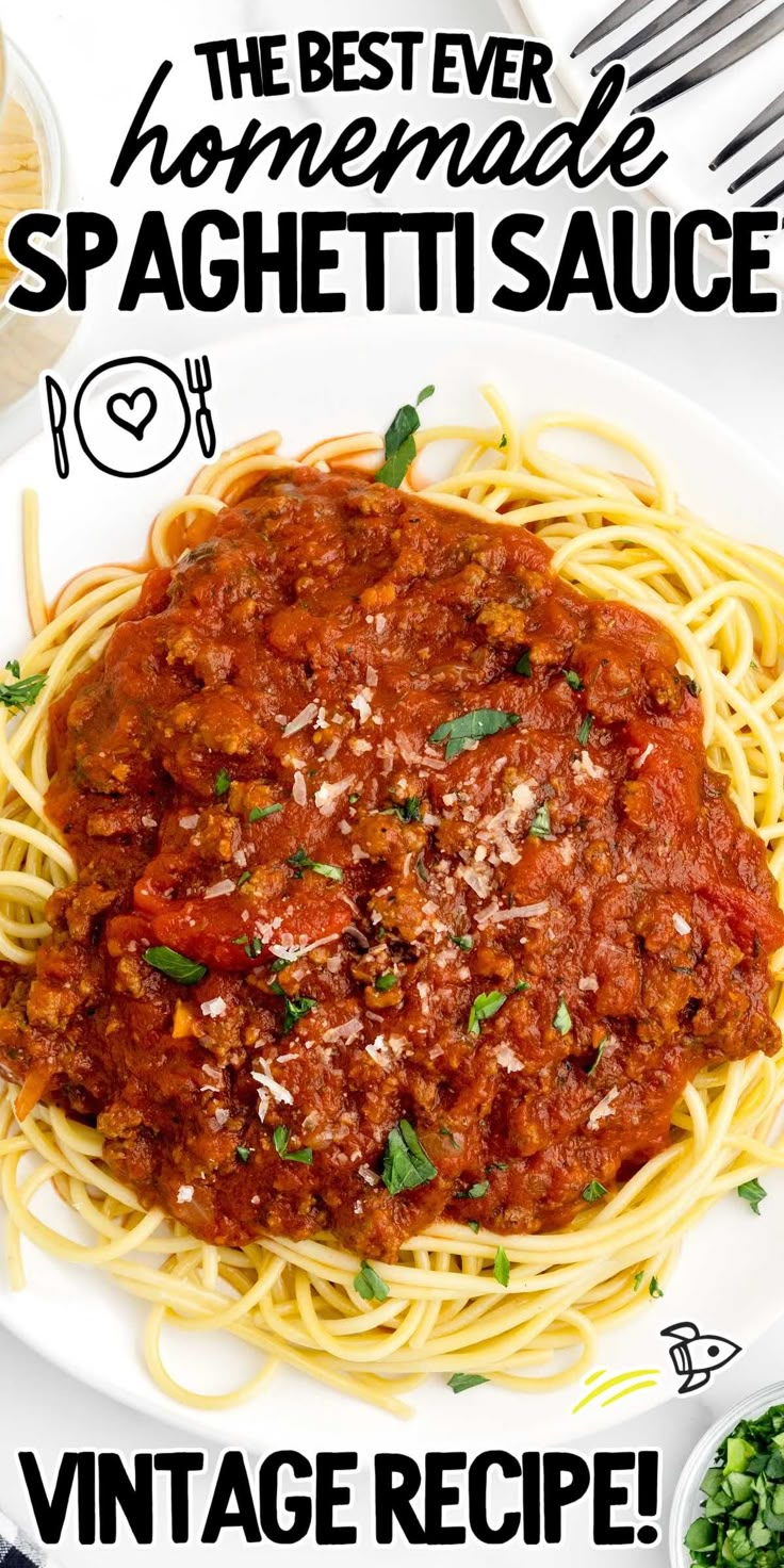 the best ever homemade spaghetti sauce recipe