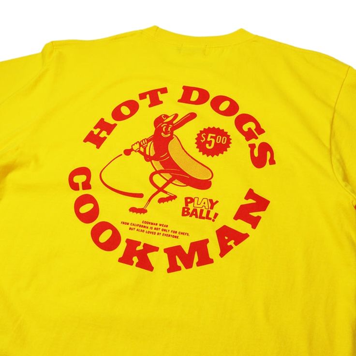 Cookman Tees are made from 100% cotton, designed for comfort. You will also have a selection of very unique designs only found by Cookman. - 100% Cotton T-shirt with screen printed graphics. - Imported Size(Unisex) S M L XL Length 26.0" 27.6" 29.1" 30.7" Width 19.3" 20.5" 21.7" 22.9" ShouldertoShoulder 17.3" 18.5" 19.7" 20.9" ShouldertoSleeveHem 7.5" 7.9" 8.7" 9.5" Pop Culture Cotton T-shirt With Graphic Print, Funny Screen Print T-shirt For Fans, Funny Cotton T-shirt For Fan Merchandise, Funny Streetwear T-shirt With Front Print, Pop Culture Crew Neck Shirt With Screen Print, Funny Front Print T-shirt For Streetwear, Pop Culture Screen Print Crew Neck Shirt, Fun Text Print T-shirt For Streetwear, Yellow Band Merch T-shirt With Letter Print