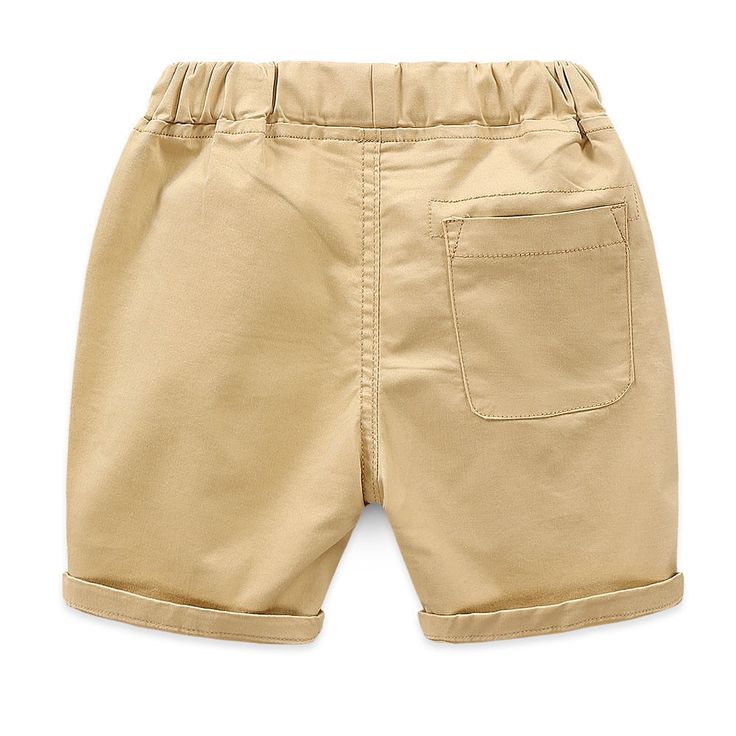 Start summer off right with these stylish boys' shorts! Made of breathable cotton for a relaxed fit and perfect for outdoor fun, these elastic shorts will keep your little one cool during hot summer days! Show the world how fashionable your little man can look while staying comfortable! Solid Color Cotton Bermuda Shorts For Beach, Solid Cotton Bermuda Shorts For Beach, Summer Cotton Shorts With Pockets, Cotton Shorts With Pockets For Summer, Summer Cotton Bermuda Shorts With Elastic Waistband, Cotton Bermuda Beach Shorts, Cotton Bermuda Shorts For The Beach, Elastic Shorts, Stylish Boys