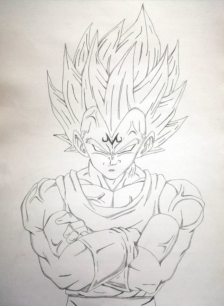 a drawing of gohan from dragon ball super saiyans is shown in this image