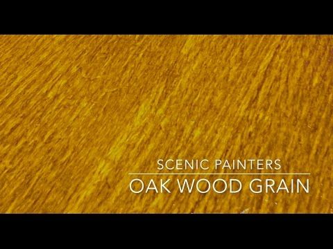 an oak wood grain is shown with the words scenic painters oak wood grain on it