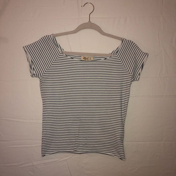 Semi Cropped. Shorter Length. Stretchy Material. Nwot Never Worn. Perfect Condition. Offers Welcome. Bundle & Save. Semi Cropped, Hollister Tops, Stretchy Material, Hollister, Tops & Tees, Womens Tops, Black White, Black And White, Women Shopping