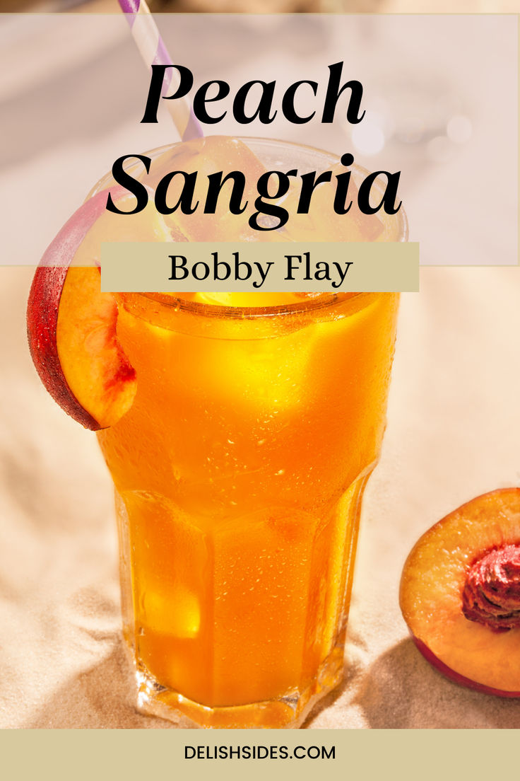 Bobby Flay Peach Sangria Peach Sangria With Peach Schnapps, Bobby Flay Sangria, White Peach Sangria Recipe, Peach Schnapps Drinks, Peach Sangria Recipe, Peach Cocktail Recipe, Peach Bellini Recipe, Peach Sangria Recipes, White Peach Sangria