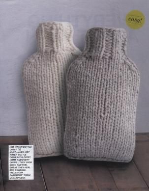 two knitted vases sitting next to each other