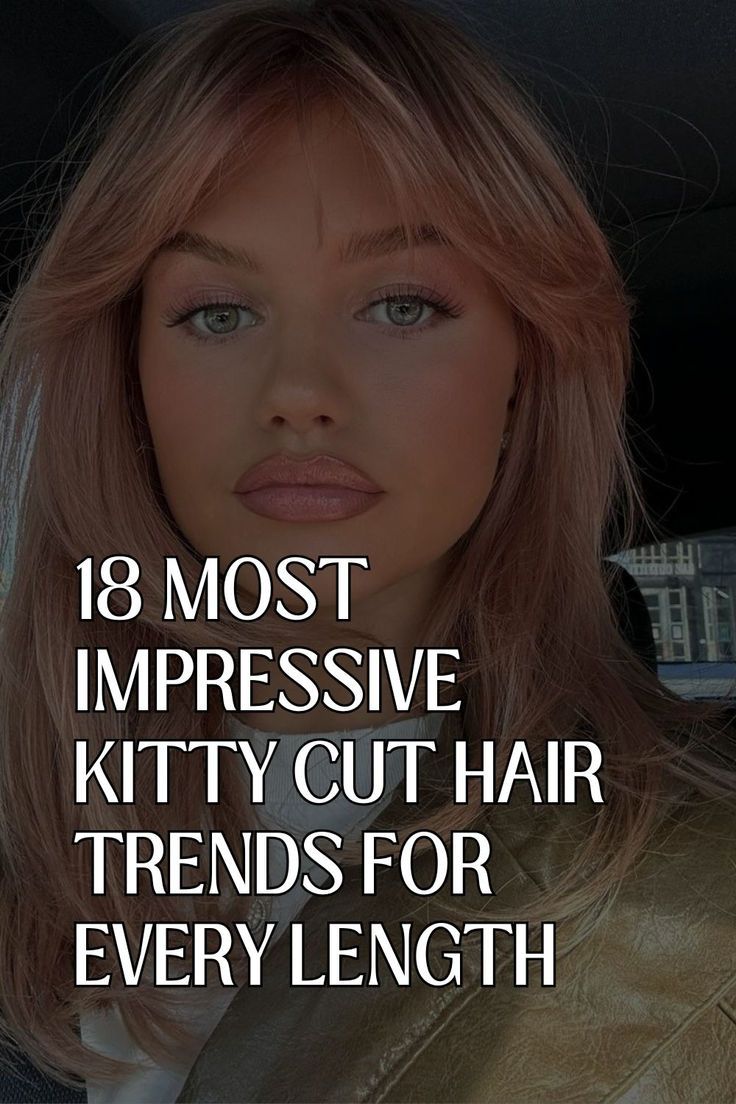 Hot hair trend right meow is, of course, the kitty cut. This purr-fectly adaptable style is clawing its way to the top of everyone’s must-have list, proving it’s not just for one length or texture. Whether your locks are short and sassy, medium and manageable, or long and luxurious, there’s a kitty cut to make your hair goals a reality. Definitely jump on this trend early.You will not regret it! Hair Trend, Cut Hair, Hair Length, Hair Goals, Hair Trends, Hair Lengths, Hair Cuts, Kitty, Hair