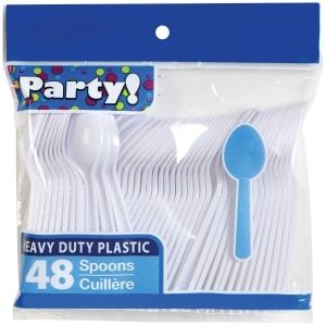 party plastic forks and spoons, 48 ct