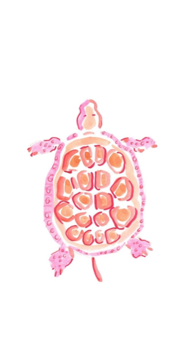 a drawing of a turtle with hearts on it's shell and the words love is in