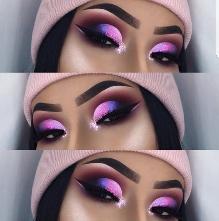 Makeup Crazy, Makeup Life Hacks, Original Makeup, Face Art Makeup, Eye Makeup Techniques, Magical Makeup, Makeup Artist Tips, Makeup Tutorial Eyeshadow, Purple Makeup