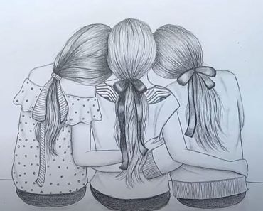 Best Friends Drawing, Friends Drawing, Mom Drawing, Friends Sketch, Pencil Drawings Of Girls, Best Friend Drawings, Bff Drawings, Girl Drawing Sketches, Drawings Of Friends