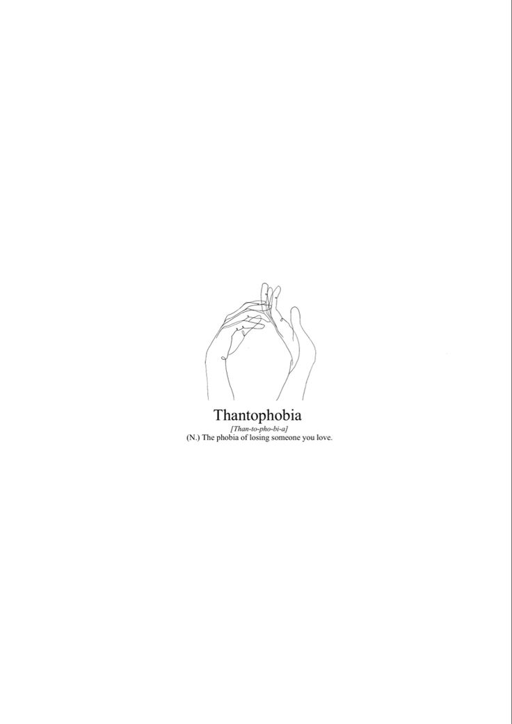 an image of a hand holding something in it's palm with the words thantophobia on it