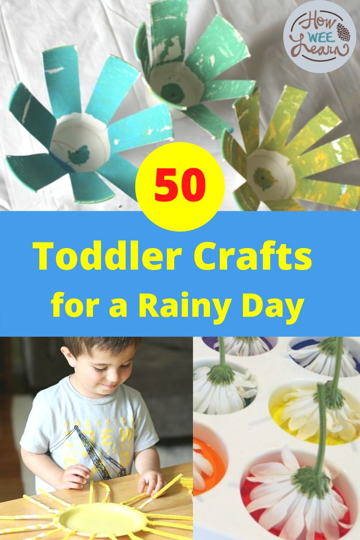 the top 50 toddler crafts for a rainy day