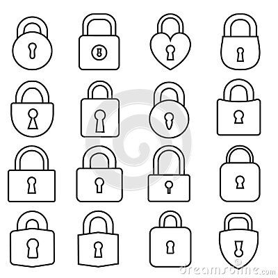 a set of padlocks