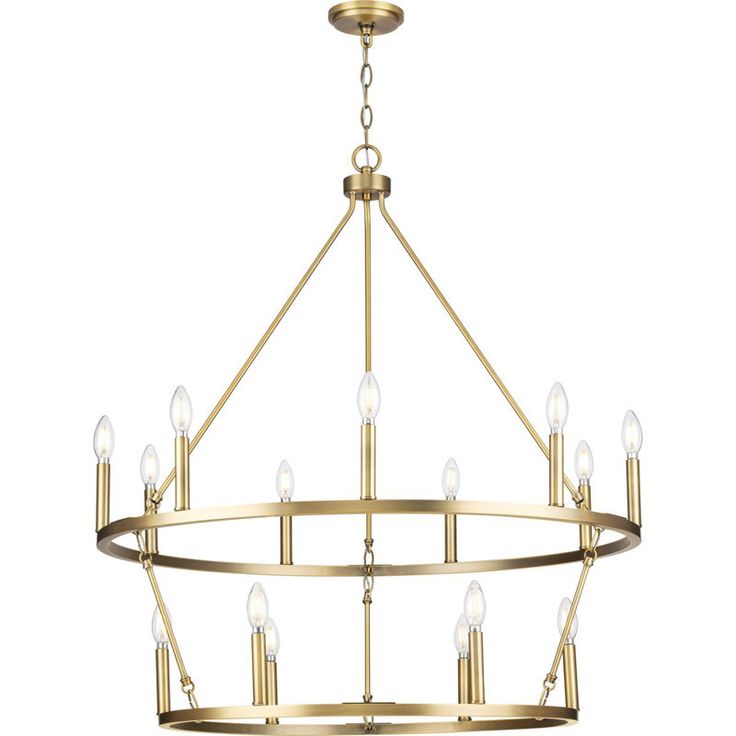 a large chandelier with candles hanging from the center and four lights on each end